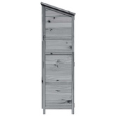 Shed ogrodowy Szary 106,5 x 56 x 176 cm Drewno Świerkowe