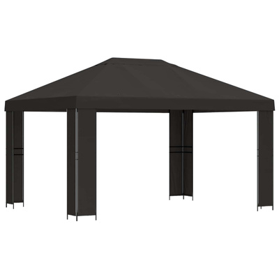 Altana 4 × 3 m antracytowy Poliester i Stal 190 gsm