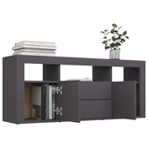 vidaXL Szafka pod TV, szara, 120x30x50 cm, materiał drewnopochodny