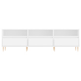 vidaXL Szafka pod TV, biała, 150x30x44,5 cm, materiał drewnopochodny