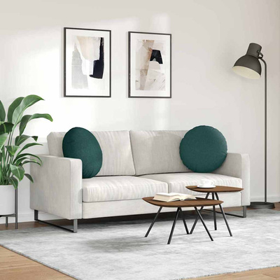 Poduszki na siedziska 2 pcs Ciemna zieleń ?50 x 19 cm tkanina