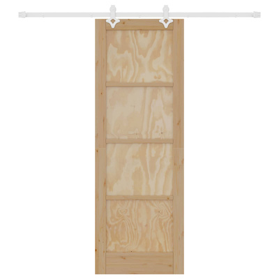 Drzwi przesuwne Naturalne i białe 73,5 x 211 cm