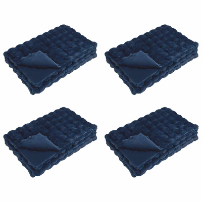 Koc antypoślizgowy z sztucznego futra królika Olite 4 pcs