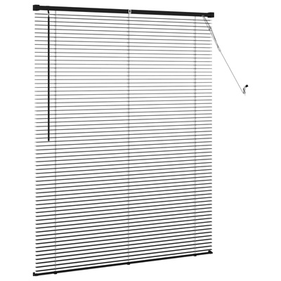 Żaluzja wenecka Czarny 150 x 110 cm 25 mm PVC