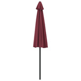 Półparasol balkonowy, aluminium, bordo, 270x144x222 cm