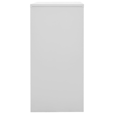 Szafki zamykane, 5 szt., jasnoszaro-czerwone, 90x45x92,5 cm