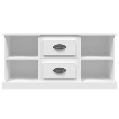vidaXL Szafka pod TV, biała, 99,5x35,5x48 cm, materiał drewnopochodny