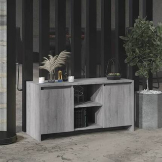 Szafka pod TV, szary dąb sonoma, 102x37,5x52,5 cm vidaXL