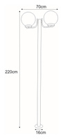Lampa ogrodowa stojąca K-LP270-2200 z serii ANA