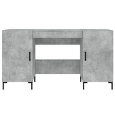 vidaXL Biurko, szarość betonu, 140x50x75 cm, materiał drewnopochodny