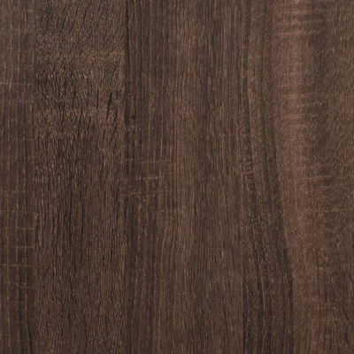 vidaXL Lustro łazienkowe z półką, brązowy dąb, 50x12x60 cm