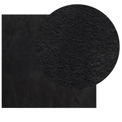 vidaXL Dywan HUARTE z krótkim włosiem, czarny, 200x200 cm