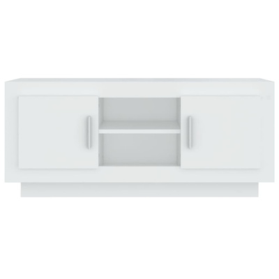 vidaXL Szafka pod TV, biała, 102x35x45 cm, materiał drewnopochodny