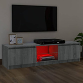 vidaXL Szafka pod TV z LED, szary dąb sonoma, 120x30x35,5 cm