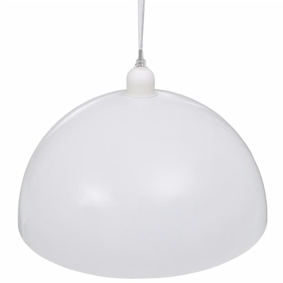 vidaXL Lampy sufitowe, 2 szt., regulowana długość, półokrągłe, białe