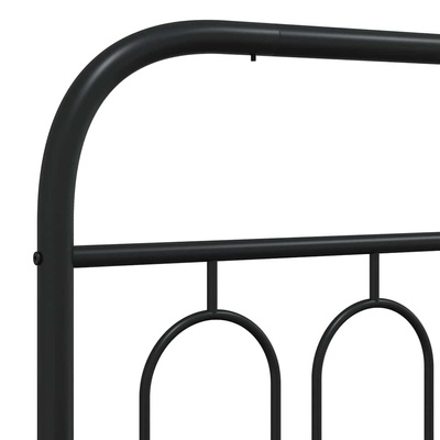 Metalowe wymienne wezgłowie, czarne, 100 cm