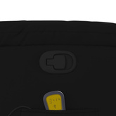 vidaXL Rozkładany fotel masujący, czarny, sztuczna skóra