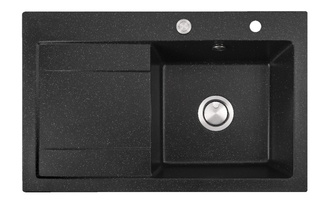 Zlewozmywak Mingus 80P 8M / czarny metalik