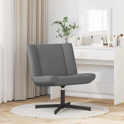 Fotel obrotowy ciemnoszary 63 x 75 x 76 cm tkanina