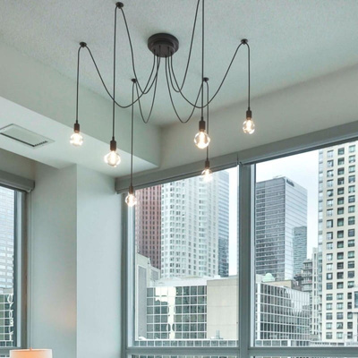 Nowoczesna Lampa wisząca Pająk 6xE27 Abruzzo Regnetto