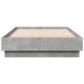 Łóżko z ramą z LED Betonowy szary 80 x 200 cm