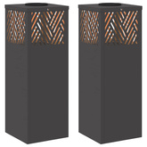 Słoneczna LED lampa na ścieżkę 2 pcs Czarny