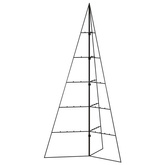 vidaXL Metalowa choinka świąteczna, do ozdobienia, czarna, 100 cm