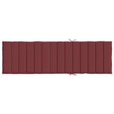 vidaXL Poduszka na leżak, bordowy melanż, 200x50x4 cm, tkanina