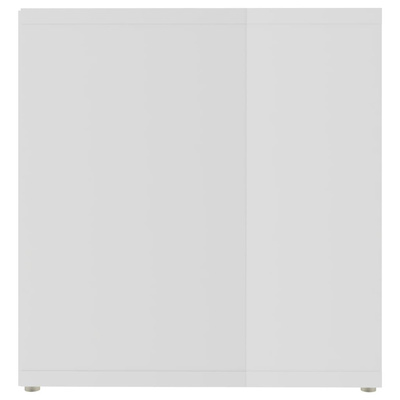 vidaXL Szafka pod TV, wysoki połysk, biała, 72x35x36,5 cm