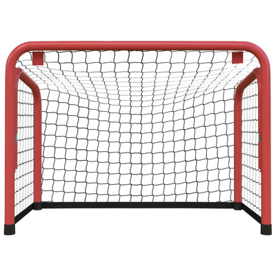 Bramka do hokeja, czerwono-czarna, 68x32x47 cm