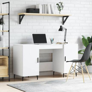 vidaXL Biurko, białe, 140x50x75 cm, materiał drewnopochodny wariant 7