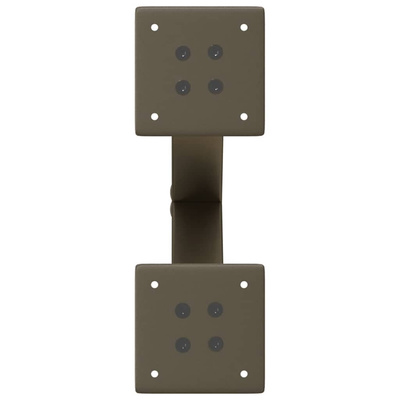 Nogi do stolika kawowego w kształcie litery X 2 szt. Naturalna stal 37x(30-31) cm Stal