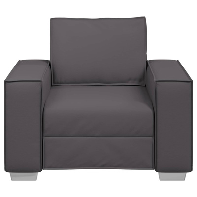 Fotel Szary 100 cm Skóra ekologiczna