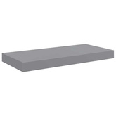 vidaXL Półki ścienne, 4 szt., szare, 50x23x3,8 cm, MDF