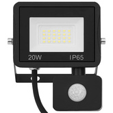 Reflektor LED z czujnikiem, 20 W, ciepłe białe światło