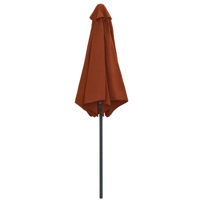 Parasol ogrodowy na aluminiowym słupku, 270x246 cm, terakota