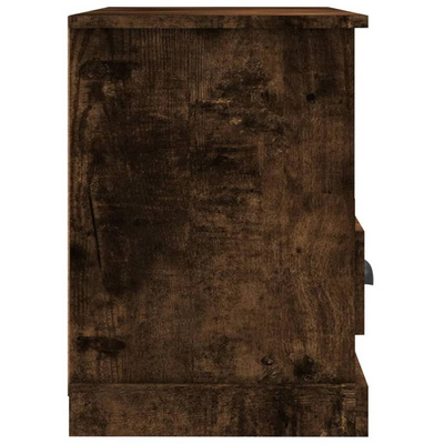 vidaXL Szafka pod TV, przydymiony dąb, 80x35x50 cm