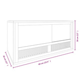 Terrarium, materiał drewnopochodny, 60x30x30 cm