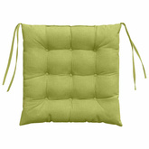 Poduszki na siedziska 4 pcs Jasnozielony 40 x 40 x 6 cm tkanina
