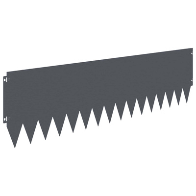 Krawężnik do trawnika 20 szt. 103 x 30 cm Stal antracytowy