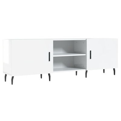 vidaXL Szafka pod TV, wysoki połysk, biała, 150x30x50 cm model standard