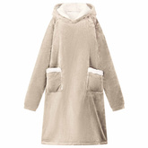 Bluza-koc Beżowy L Fleece i Flanela