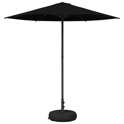 Parasol ogrodowy z podstawą 230 x 230 cm Poliester Prostokątny