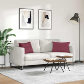 Poduszki na sofę 2 pcs Czerwone wino 60 x 40 cm tkanina