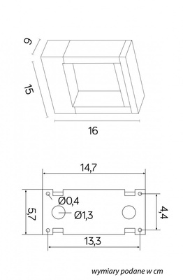 Kinkiet zewnętrzny YB19504