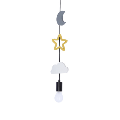 Trio Ccc P Lampa Wisząca Czarny 3X20W E27 Iq Kids Biały+Złoty+Szary