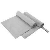 Ręczniki Sportowe 2 pcs Szary 100 x 50 cm Poliester i poliamid