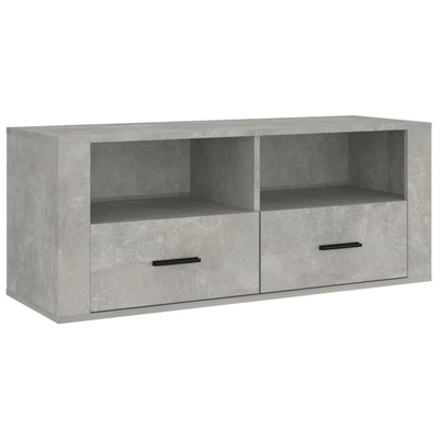 Szafka pod TV, szarość betonu, 100x35x40 cm vidaXL