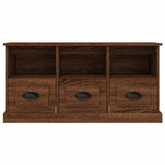vidaXL Szafka pod TV, brązowy dąb, 100x35x50cm materiał drewnopochodny