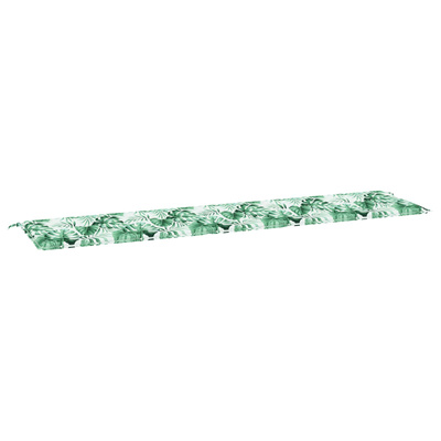 Poduszka na ławkę Materiał Oxford Wzór liścia 200 x 50 x 3 cm